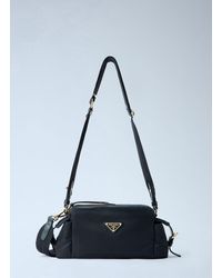 Prada - Explore Small Re-Nylon And Leather Shoulder Bag - Lyst