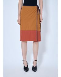 Saint Laurent - Wrap-Tie Skirt - Lyst