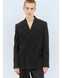 Gucci - Double-Breasted Wool Blazer - Lyst