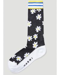Marni Floral Socks - Black