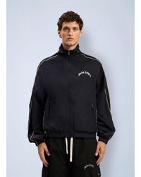 Palm Angels - Curved Logo Vintage Track Windbreaker - Lyst