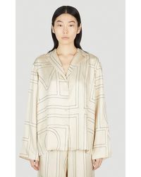 TOTEME - Monogram Pyjama Shirt - Lyst