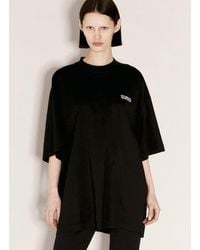 Vetements - Embroidered Logo T-shirt - Lyst