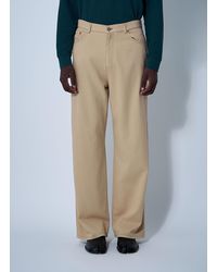 Miu Miu - Logo Motif Jeans - Lyst