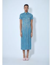 Dries Van Noten - Striped Midi Shirt Dress - Lyst