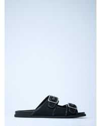 Gucci - Gg Slide Sandals With Buckles - Lyst