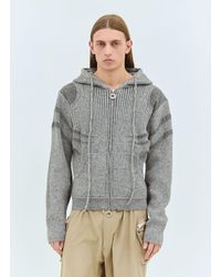 Charlie Constantinou - Plated Zip Hooded Sweater - Lyst