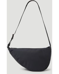 Slouchy banana leather crossbody bag The Row Black in Leather - 37956002