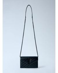 Saint Laurent - Cassandre Envelope Chain Wallet - Lyst