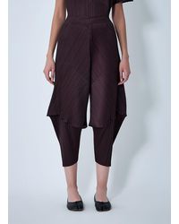 Pleats Please Issey Miyake - Pleated Pants - Lyst
