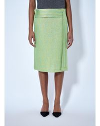 Marni - Wrap-Effect Midi Skirt - Lyst