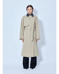 Bottega Veneta - Light Cotton Trench Coat - Lyst