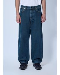 Stone Island - Five-Pocket Wide-Leg Denim Jeans - Lyst