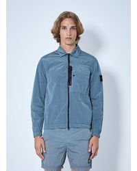 Stone Island - Zip-Up Jacket With Chest Pocket - Lyst