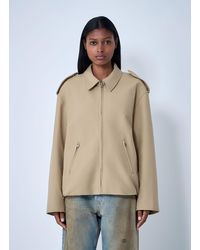 Acne Studios - Cotton Satin Jacket - Lyst