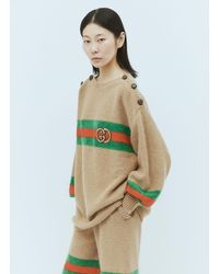 Gucci - Interlocking Gg Wool Mohair Sweater - Lyst