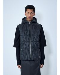 Moncler - Rick Owens Geocamo Flight Quilted Hooded Gilet - Lyst