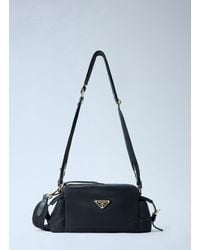Prada - Explore Small Re-Nylon And Leather Shoulder Bag - Lyst