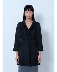 Miu Miu - Single-Breasted Double Wool Coat - Lyst