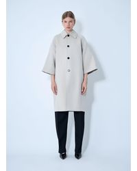 Bottega Veneta - Silk-And-Cotton-Blend Coat - Lyst