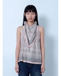 Acne Studios - Silk Blouse With Scarf - Lyst