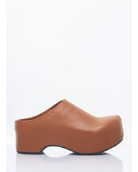 Marni - Leather Slides Chunky - Lyst