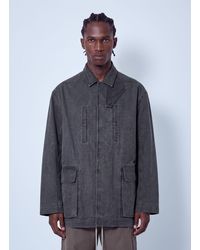 Rick Owens - Collared Canvas Mac Jacket - Lyst