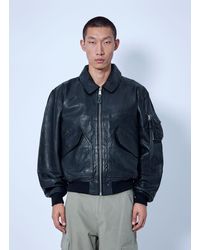 Alpha Industries - Cwu-36/P Leather Uv Loose Bomber Jacket - Lyst