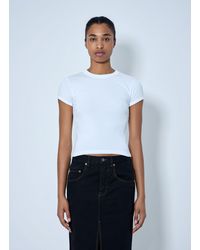 Saint Laurent - Cotton Jersey T-Shirt - Lyst
