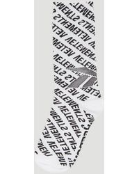 Vetements X Reebok Monogram Socks In White