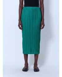 Pleats Please Issey Miyake - Thicker Bottoms 1 Midi Skirt - Lyst