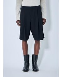 The Row - Sayed Wool Shorts - Lyst