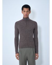 Prada - High Neck Zip Sweater - Lyst