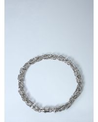 TOTEME - Byzantine Link Statement Collar Necklace - Lyst