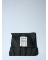 Acne Studios - Ribbed Square Beanie Hat - Lyst