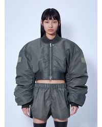 Rick Owens - Micro Secchia Washed Bomber Jacket - Lyst