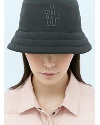 3 MONCLER GRENOBLE - Logo Applique Bucket Hat - Lyst