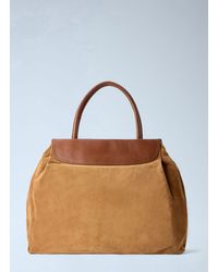 Dries Van Noten - Blossom Suede Top Handle Bag - Lyst