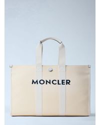 Moncler - Canvas Logo Tote Bag - Lyst