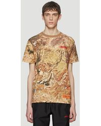 Heron Preston Camouflage Print T-shirt In Brown