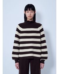 Max Mara - Ribbed Stripe Knit Sweater - Lyst