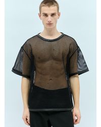 Jil Sander - Open Knit T-shirt - Lyst