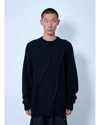 Yohji Yamamoto - Half Cardigan+Tuck Tuck Round Neck Po - Lyst