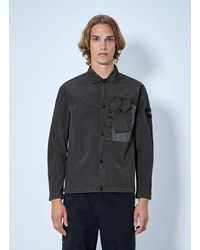Stone Island - Technical Overshirt With Patch Pocket - Lyst
