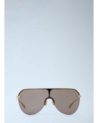Bottega Veneta - Long Ribbon Shield Sunglasses - Lyst