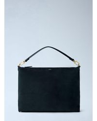 TOTEME - Medium Bevel Suede Shoulder Bag - Lyst