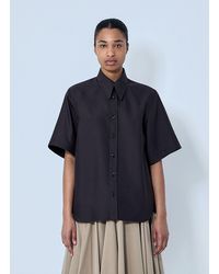 Bottega Veneta - Wool And Silk Toile Shirt - Lyst