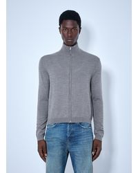 Acne Studios - Zip-Up Bow Logo Cardigan - Lyst