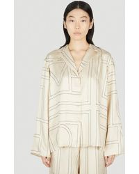 TOTEME - Monogram Pyjama Shirt - Lyst
