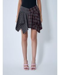 Alexander Wang - De-Constructed Mini Skirt - Lyst